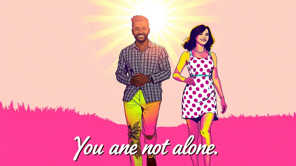 환자를 위한 사회적 지원과 조언 (popart 스타일)