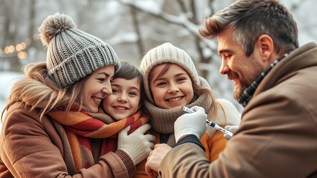 2025-2026 무료 접종 대상은? (realistic 스타일)