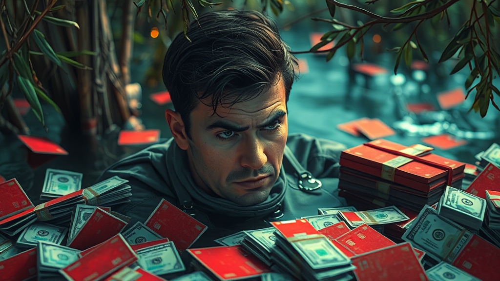 리볼빙 이자율, 왜 높을까? (realistic 스타일)