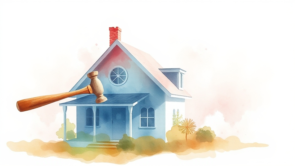 취득세 절세 방안: 1가구 1주택 (watercolor 스타일)