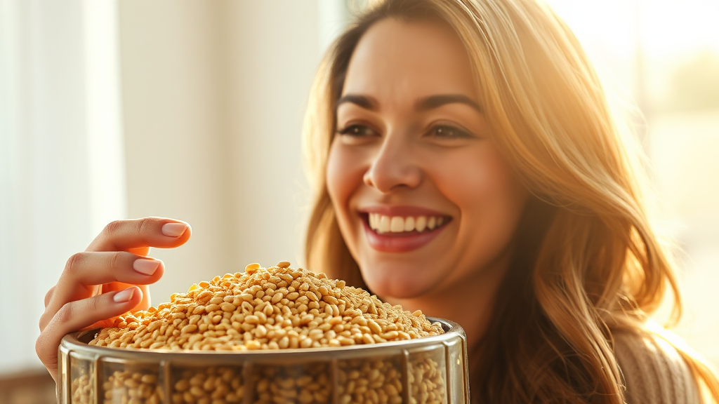 카무트 효소 섭취 후기 및 효과 (realistic 스타일)