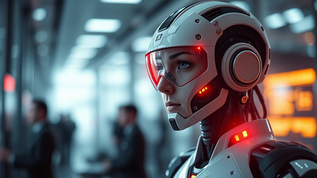 AI 에이전트 시대의 도전 과제 (realistic 스타일)