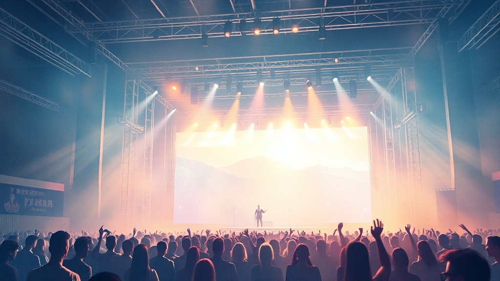 무대 행사 및 콘서트 (watercolor 스타일)