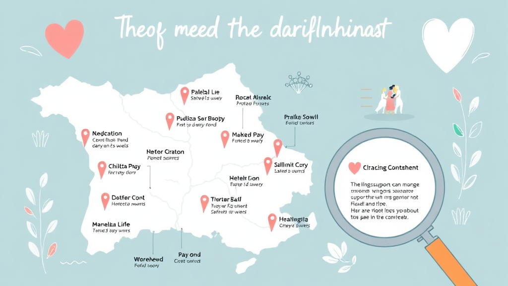 지역별 결혼·출산 지원금 비교 및 확인 방법 (illustration 스타일)