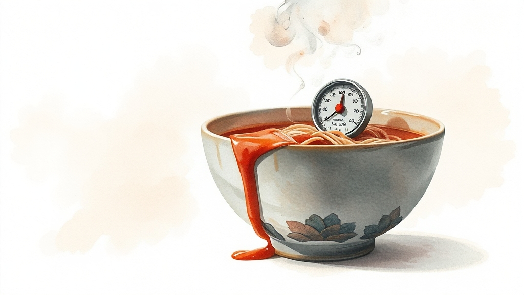 라면 칼로리 & 나트륨 (watercolor 스타일)