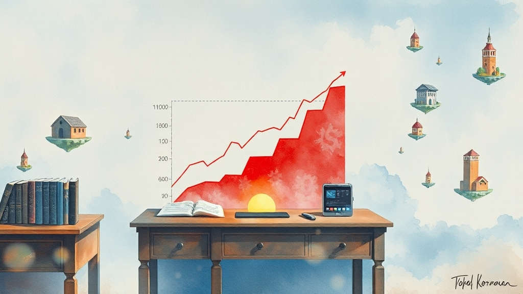 한국 증시 조정, 전망은? (watercolor 스타일)