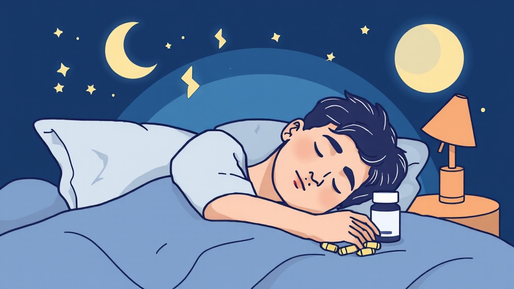 멜라토닌, 장기 복용 괜찮을까? (illustration 스타일)