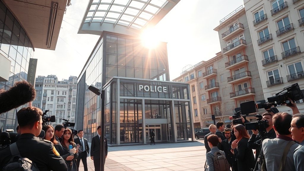 경찰서 관련 최신 뉴스 (realistic 스타일)