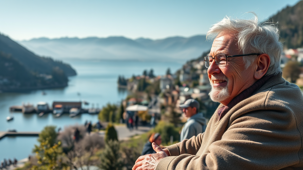 실버타운 선택 시 고려 사항 (realistic 스타일)