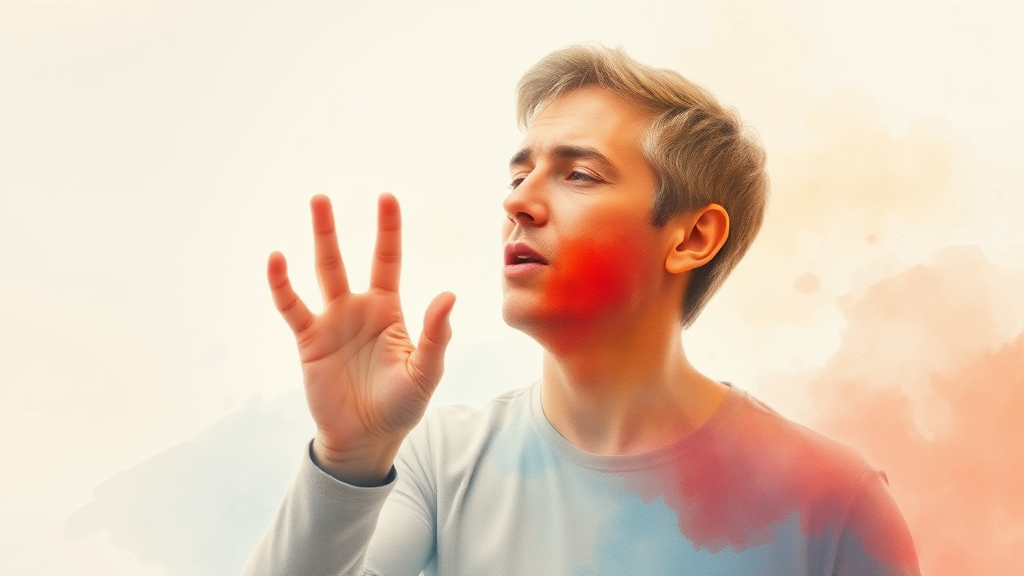 천식이란 무엇인가요? 숨쉬기 힘든 이유 (watercolor 스타일)