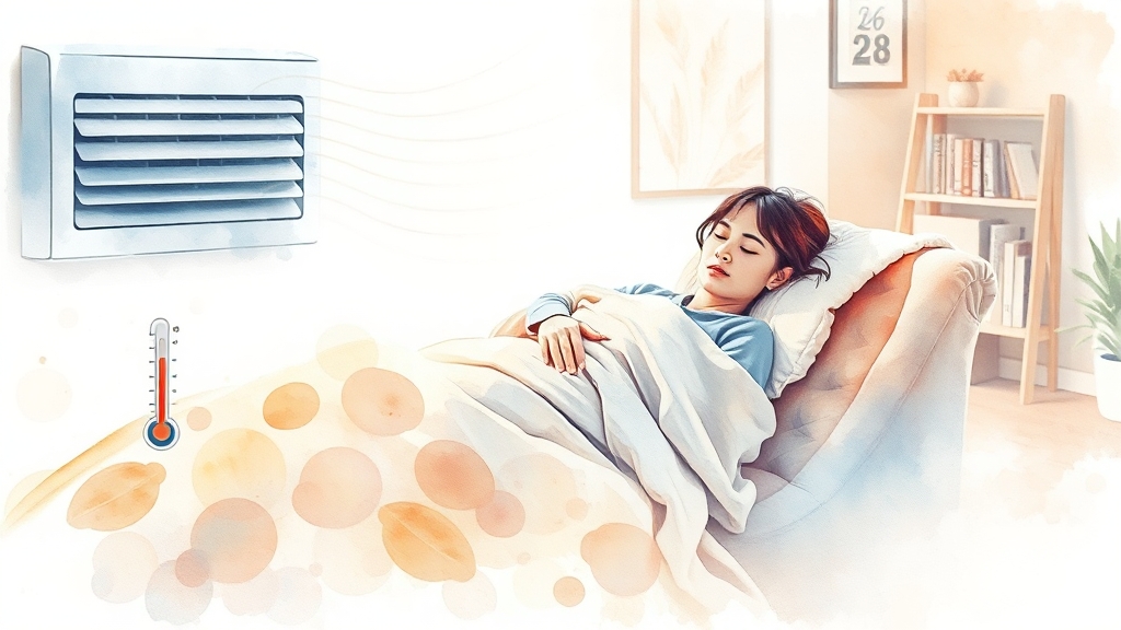 냉방병, 예방하는 생활 습관은? (watercolor 스타일)