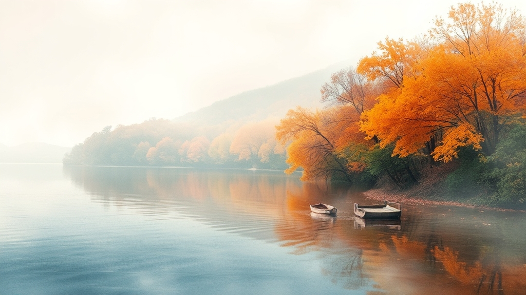 청평/가평 단풍 명소 개요 (watercolor 스타일)