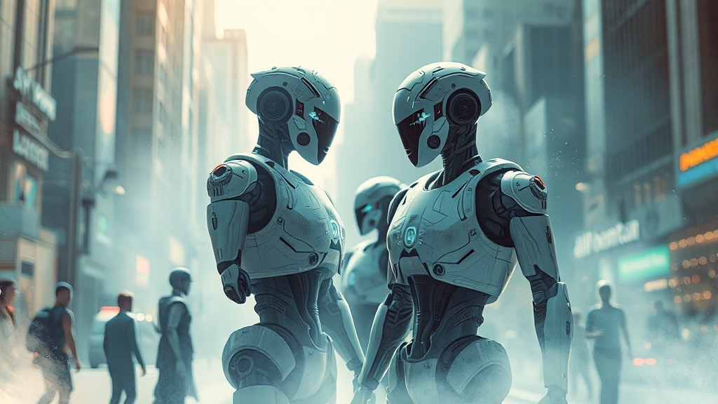 휴머노이드 로봇이란? (watercolor 스타일)