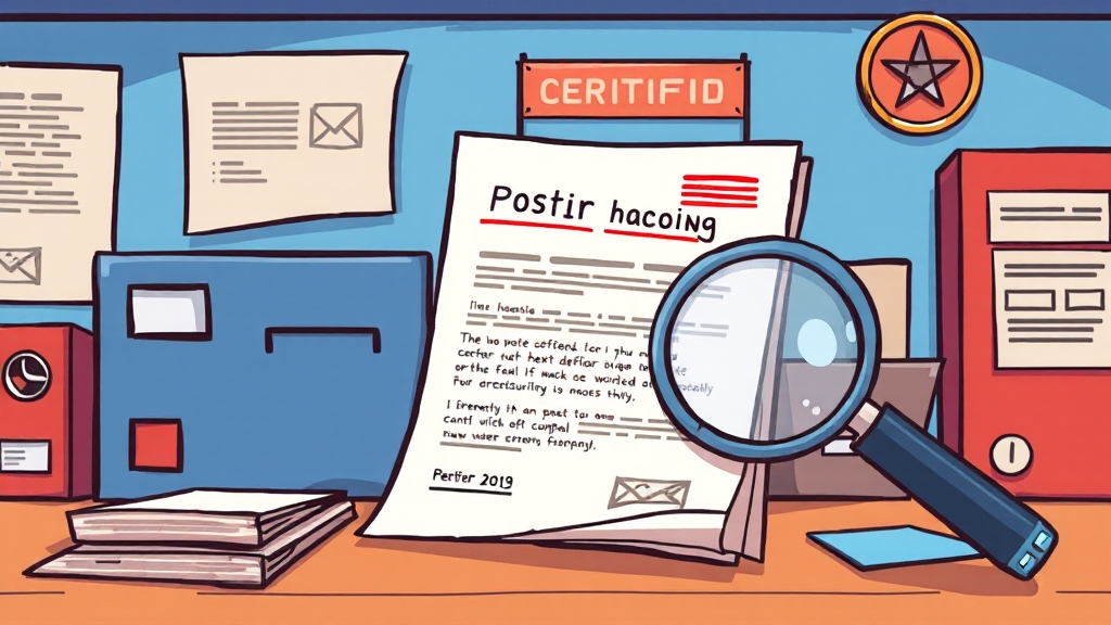 내용증명 발송 방법 (cartoon 스타일)