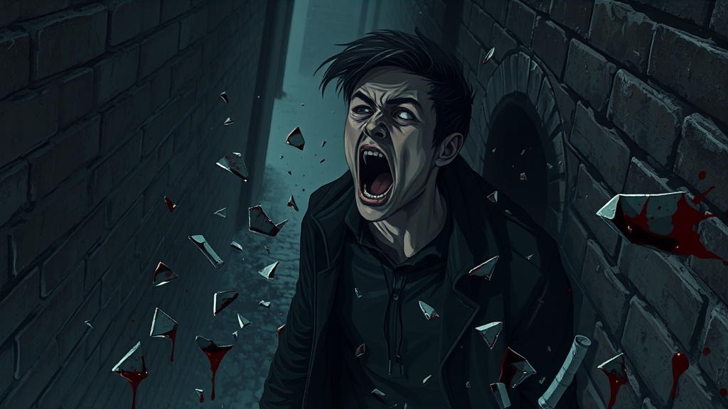 브로큰 행위의 윤리적 논란 (illustration 스타일)