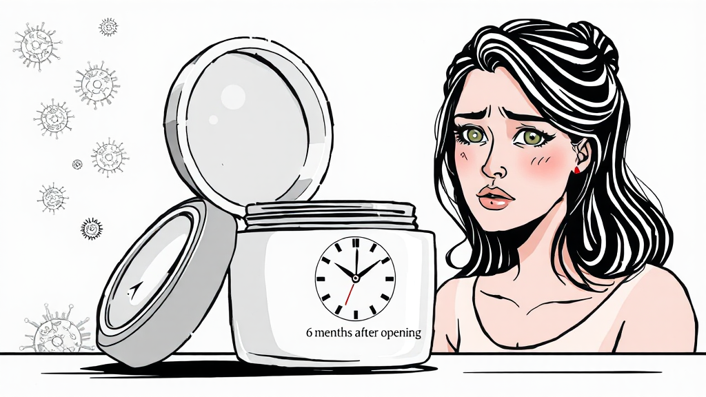 개봉 후 사용기간, 왜 중요할까요? (illustration 스타일)