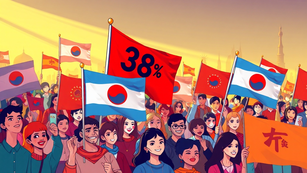 투표율 상승 요인 분석 (illustration 스타일)