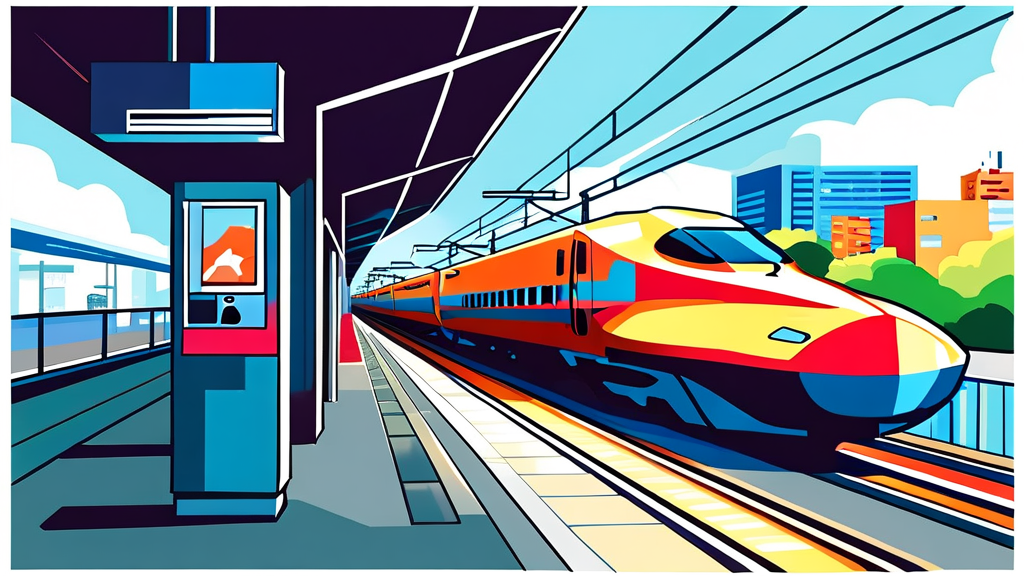 라피트 특급열차 요금 및 예약 방법 상세 안내 (cartoon 스타일)