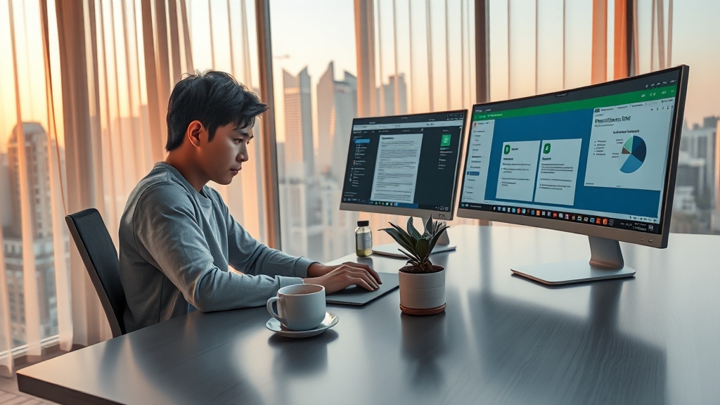 MS 오피스 365 무료 활용법 (realistic 스타일)