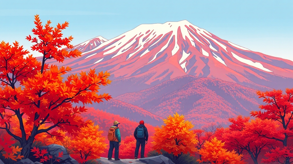 서울 단풍 명소 추천 (cartoon 스타일)