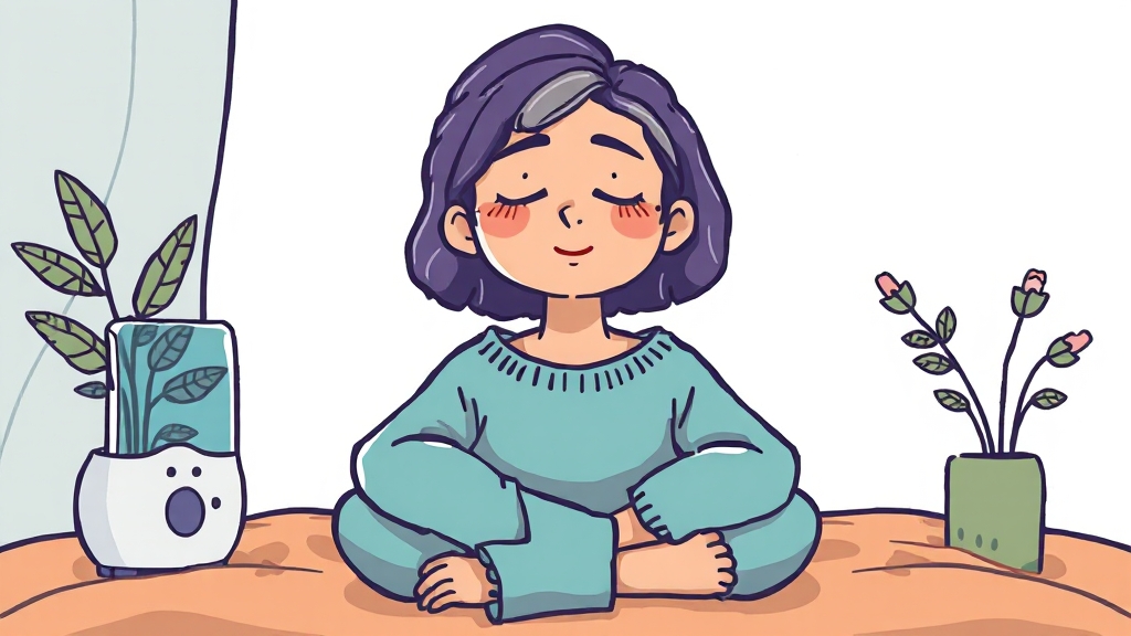 생활 습관 개선 (cartoon 스타일)