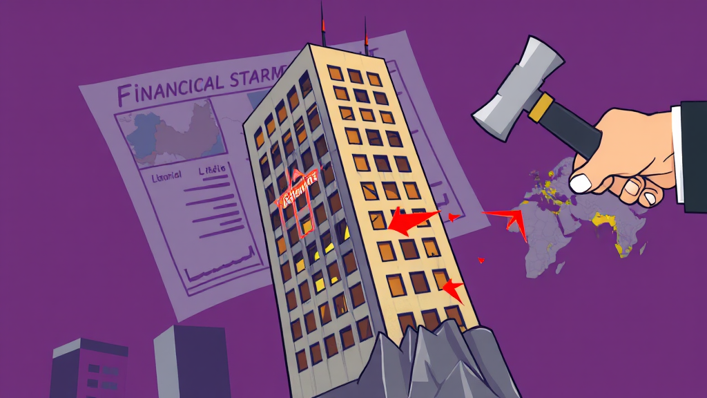 재무 건전성 및 리스크 요인 점검 (cartoon 스타일)