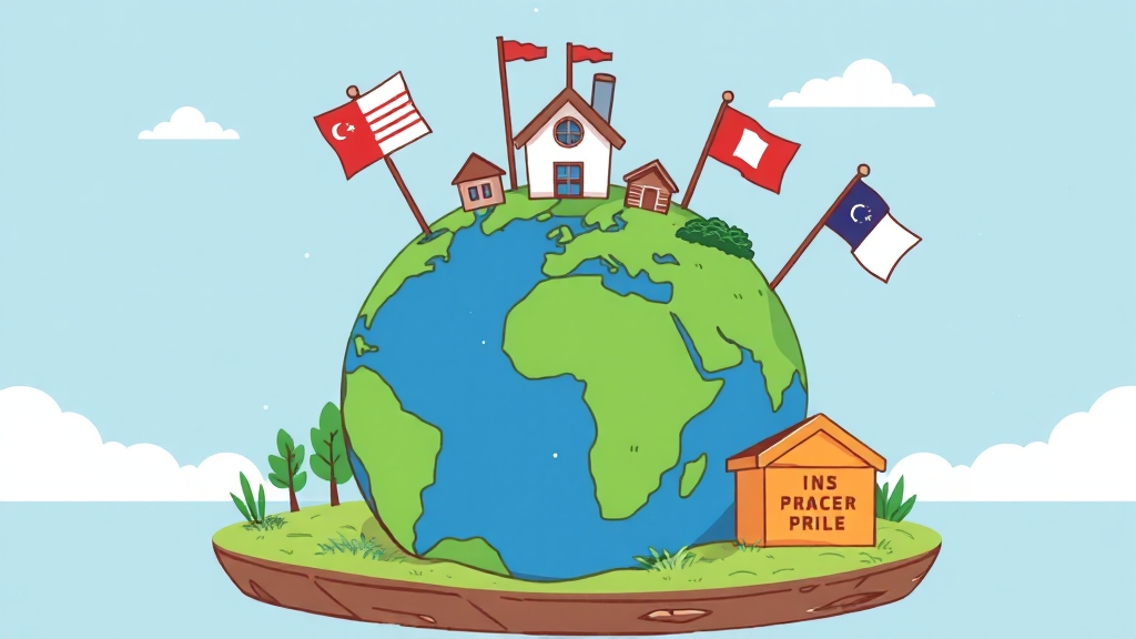 표준지 vs 개별 공시지가 (illustration 스타일)