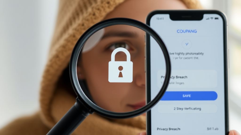 쿠팡 계정 보안 점검 (realistic 스타일)