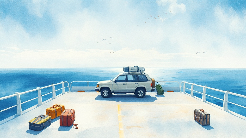 울릉도 여행 꿀팁 (watercolor 스타일)