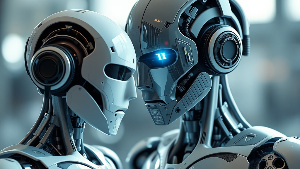 AI와 로봇 설계: 똑똑한 로봇을 만드는 방법 (realistic 스타일)