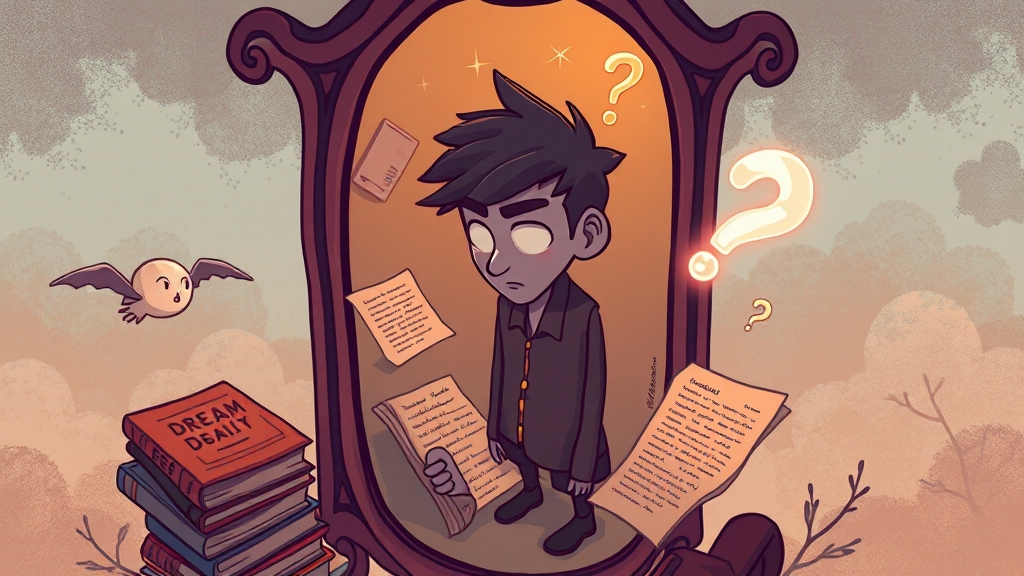 꿈 해몽 시 주의사항 (cartoon 스타일)