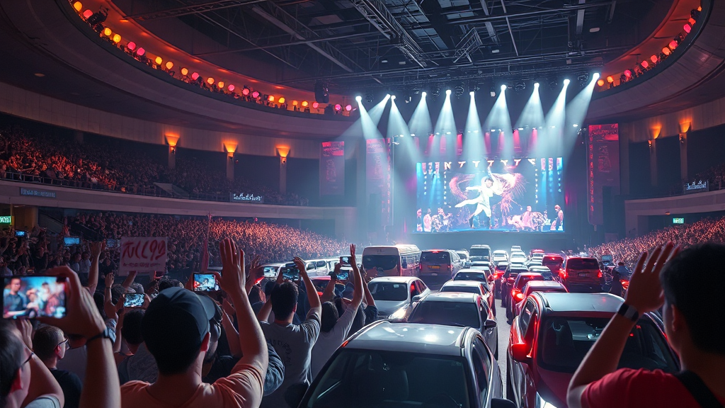 교통 정보 및 주차 팁 (realistic 스타일)