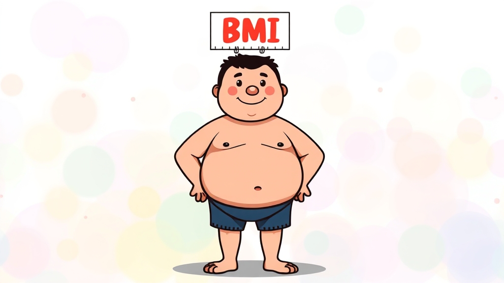 비만도 측정, 왜 필요할까요? (cartoon 스타일)