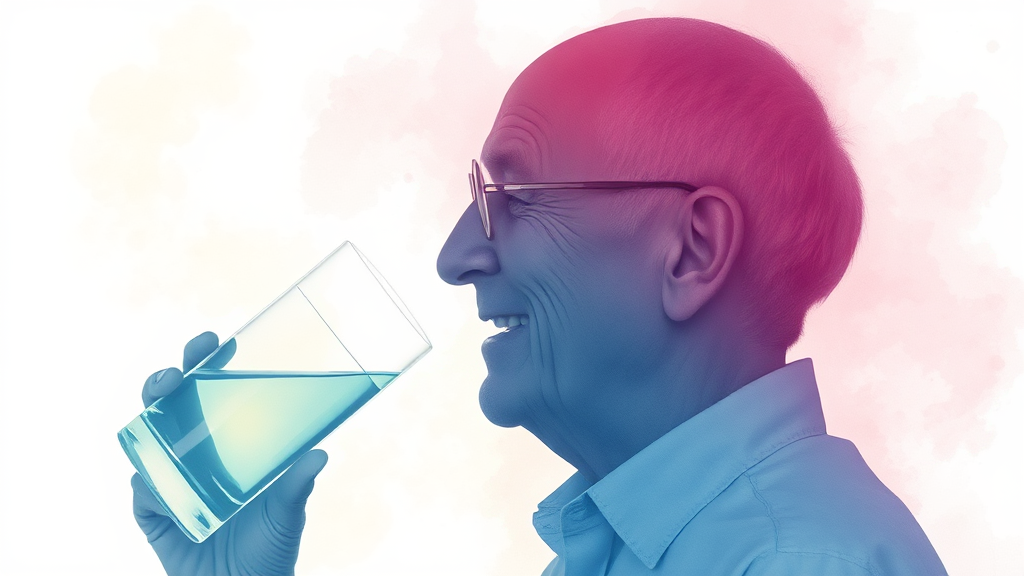 뇌졸중 위험을 낮추는 생활 습관 (watercolor 스타일)