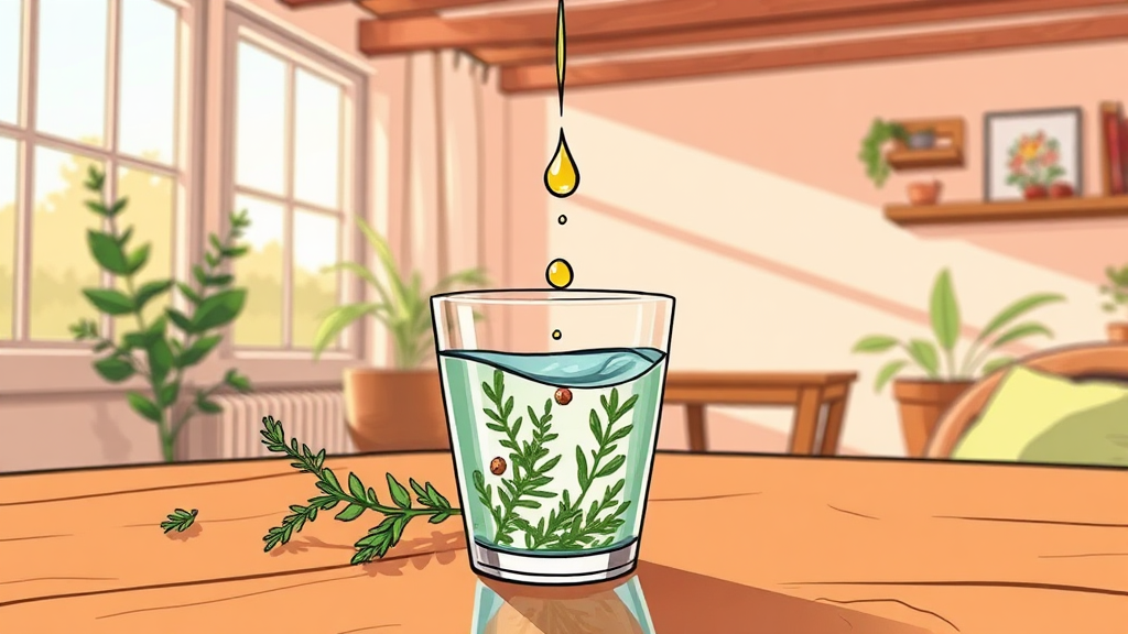 오레가노 오일 섭취 방법 상세 가이드 (cartoon 스타일)