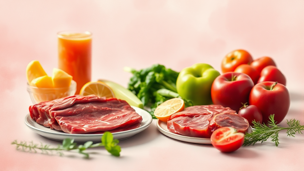 철분 보충, 음식과 영양제 선택 가이드 (watercolor 스타일)