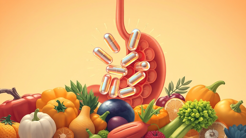 위장 건강, 어떻게 관리할까? (illustration 스타일)