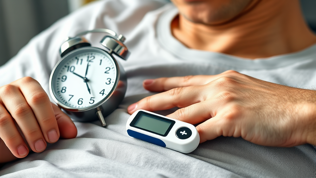 간헐적 단식, 당뇨병 환자에게 약이 될까 독이 될까? (realistic 스타일)