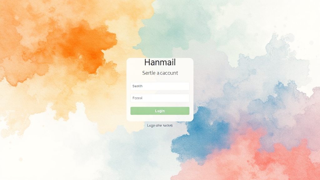 카카오계정으로 간편 로그인 (watercolor 스타일)