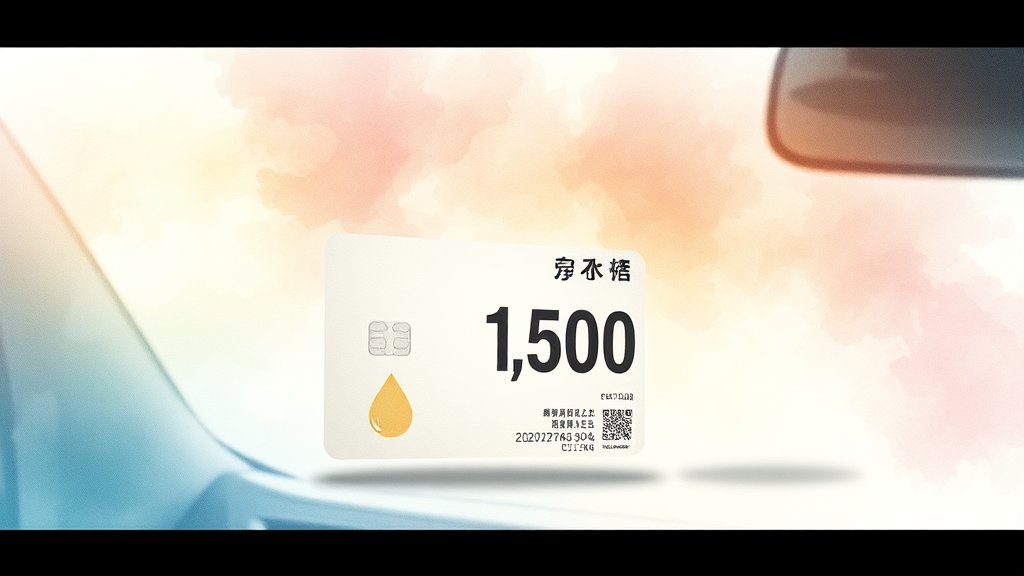 주유 할인, 왜 중요할까? (watercolor 스타일)