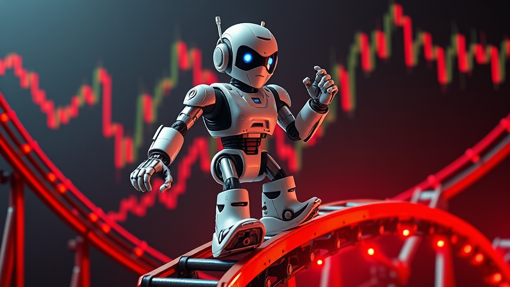 최근 주가, 왜 이렇게 롤러코스터? (realistic 스타일)