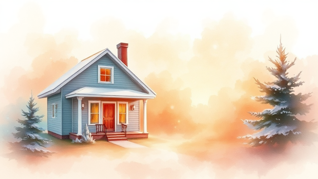 난방비 절약 관련 지원 정책 활용 (watercolor 스타일)