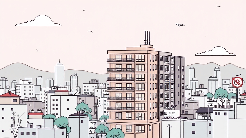 월세/반전세 증가 추세 (illustration 스타일)