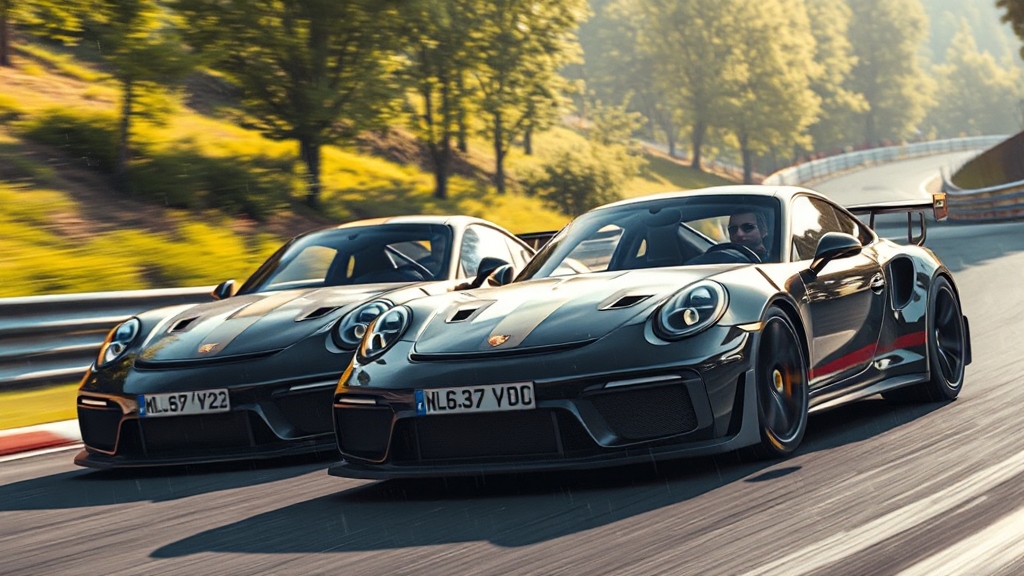 포르쉐 911 GT2 vs GT3 비교 (realistic 스타일)