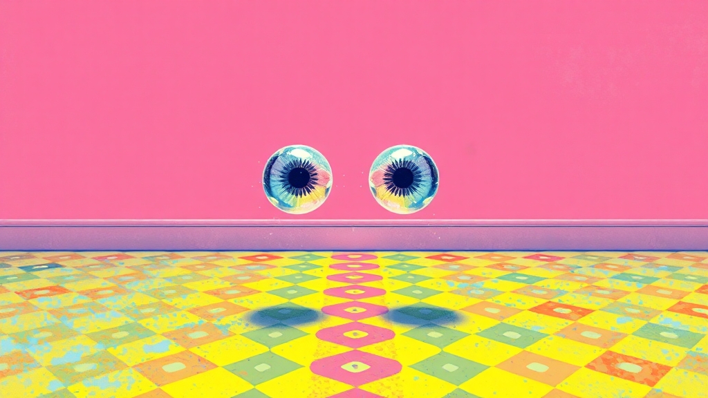 비문증, 자연 치유될까요? (popart 스타일)