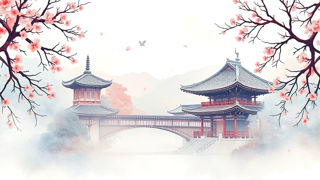한국 관광, 과제와 개선 방향 (watercolor 스타일)