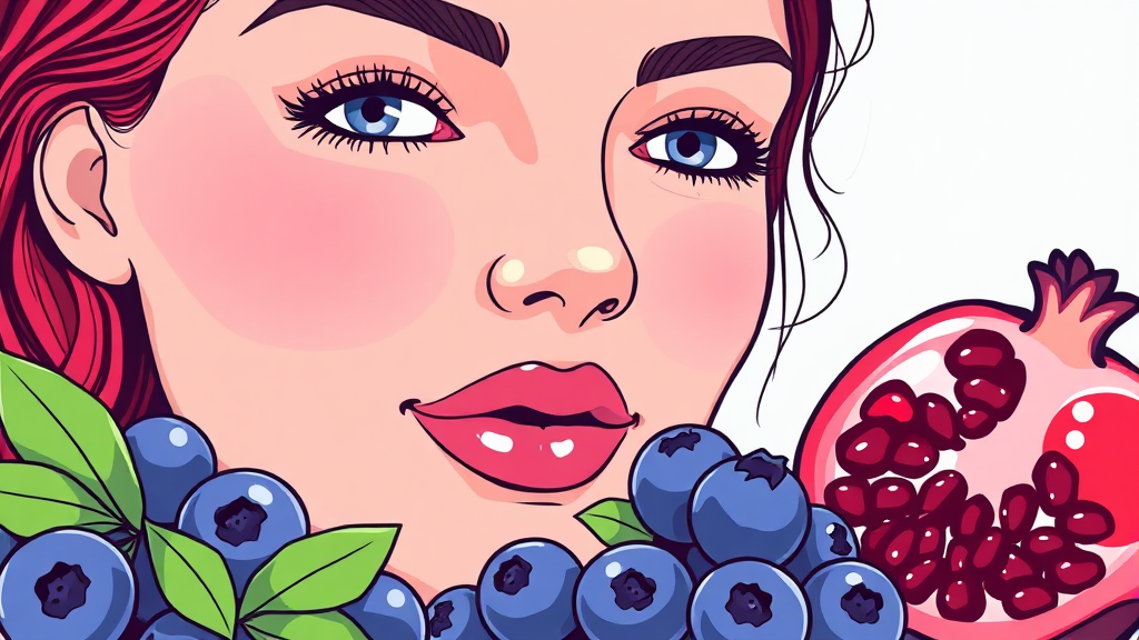 피부 건강: 젊음의 광채를 되찾는 방법 (illustration 스타일)
