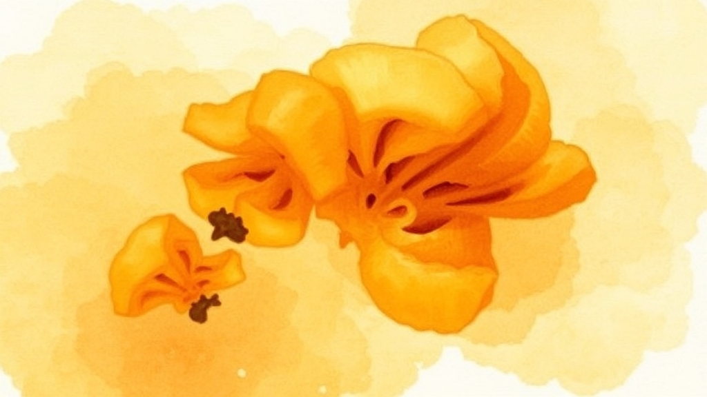 손질된 호박, 어떻게 보관할까? (watercolor 스타일)