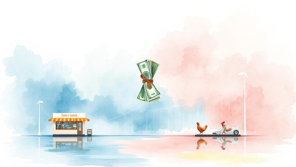 업종별 창업 비용 비교 분석 (watercolor 스타일)