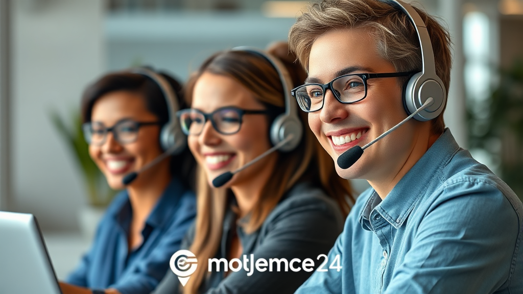 고객센터, 언제든 문의하세요! (realistic 스타일)